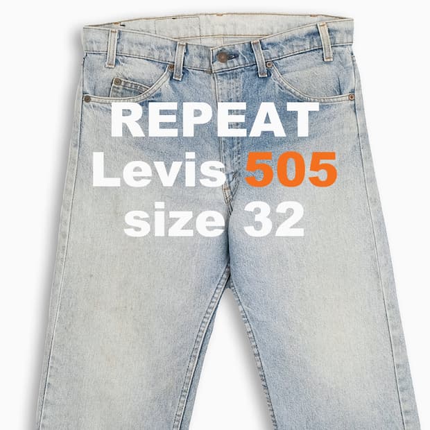 리바이스 505 오렌지탭 연청 80s USA 32인치 OR50534124