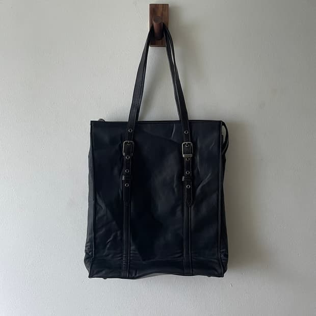 장폴고티에 레더 토트백