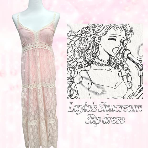 [셋업] 레이라의 로맨틱 갸루 슬립 원피스