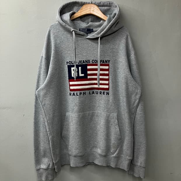 폴로 랄프로렌 성조기 후드티