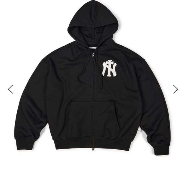 ETCE NY CROSS HOOD ZIP UP (BLACK)