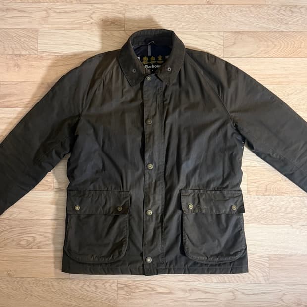 Barbour Strathrhyre Wax Jacket 브라운 M (슬림