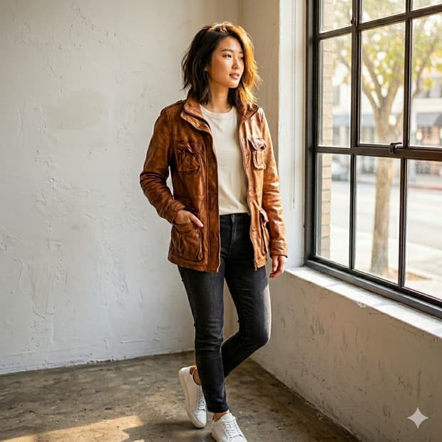 🤎리얼 양가죽 빈티지 브라운 자켓 55 | 멋스러운 워싱감