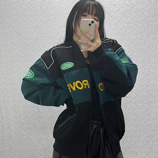 랜드로버 희귀 모터사이클 레이싱 바이커 자켓 XL C09038