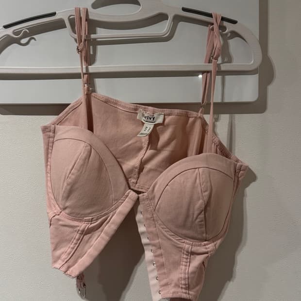 갸루 뷔스티에 가터벨트 탑 