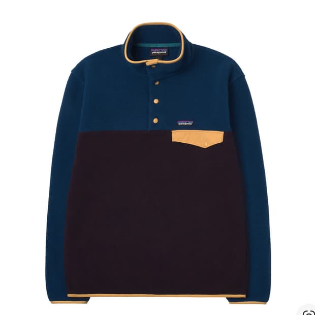 파타고니아 신칠라 스냅-T 플리스 풀오버 옵시디언