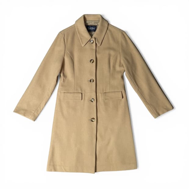 이스트보이 베이지 울 코트