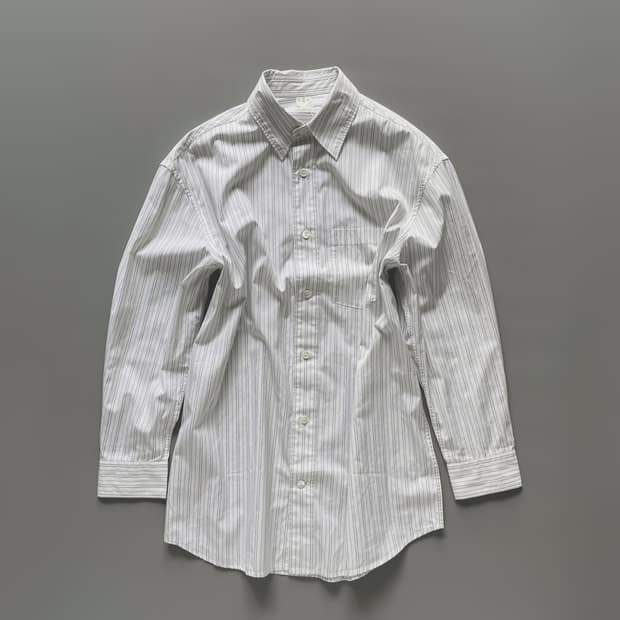 Oversized Pin-strip shirt