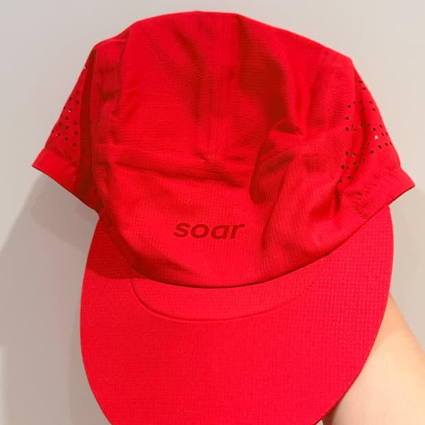 소어 러닝 soar running 런캡 체리레드