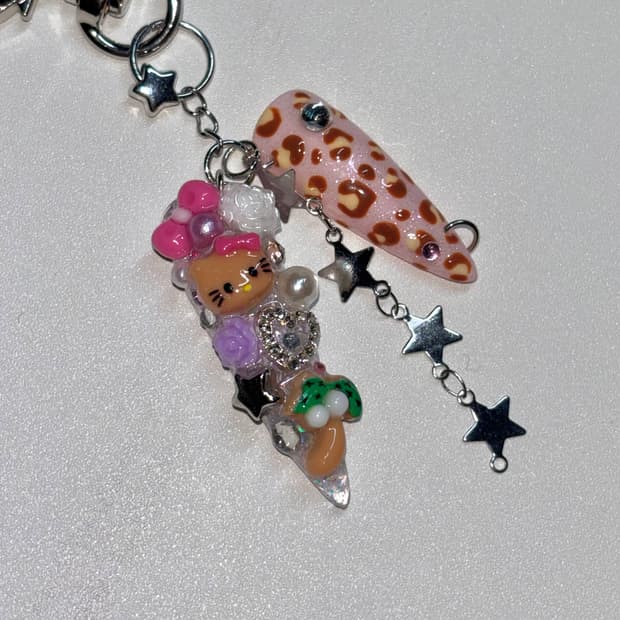 네일 팁 키링 nail tip keyring