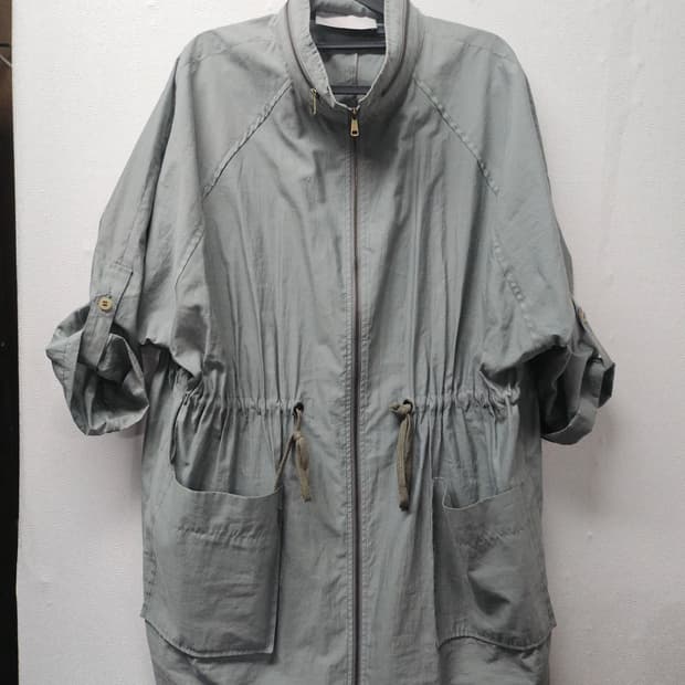 데미안  숏 야상 점퍼 허리 스트링 아우터 free