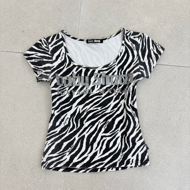 지브라 레터링 반팔