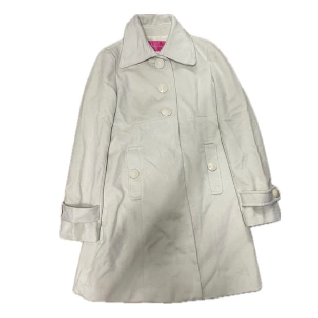 아이보리 벨벳 원피스 코트 리본