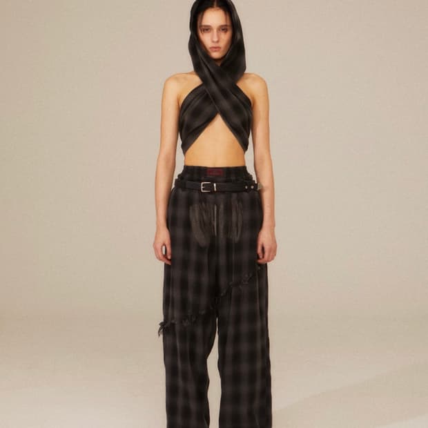 키치앤키스 체크 셔츠+후드 머플러+체크 팬츠코디 세트 셋업