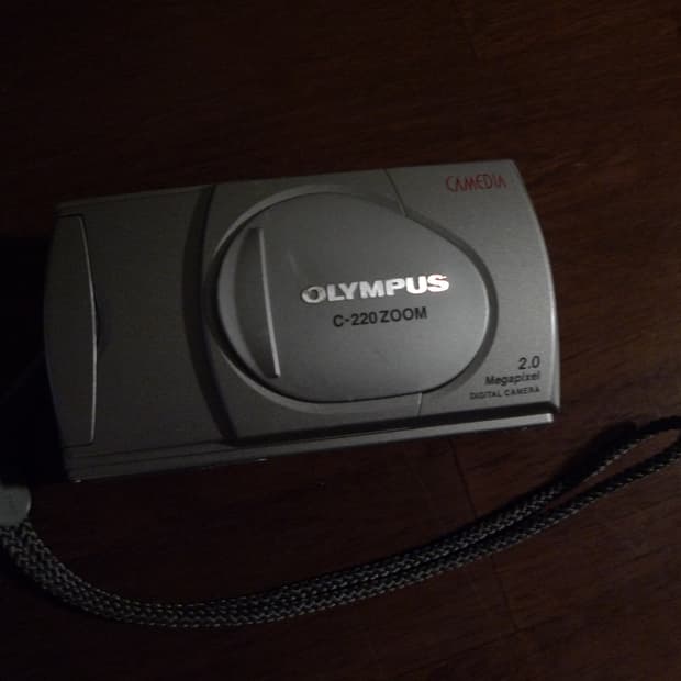 올림푸스 카메디아 C-220 빈티지 디카
