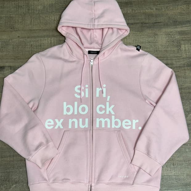 오도어 (ODOR) 핑크 후드집업