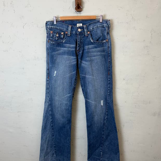 트루릴리전 빈티지 데님 부츠컷 팬츠