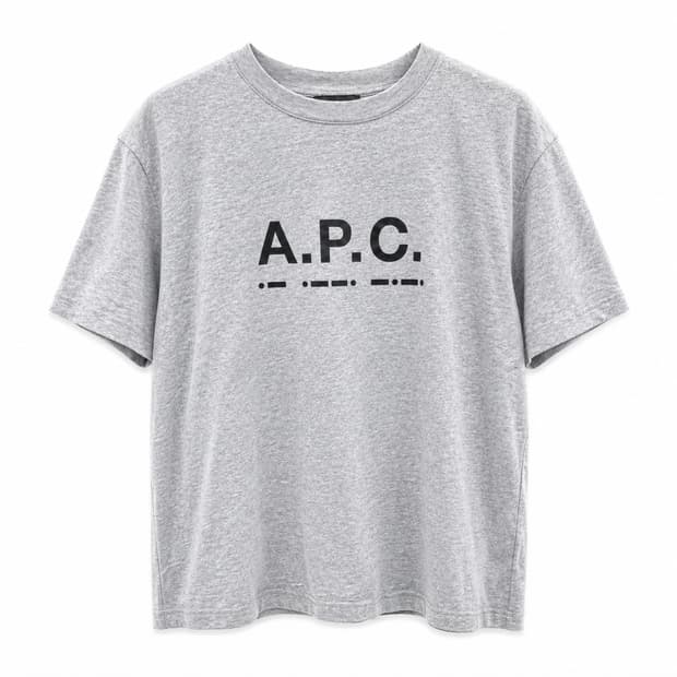 아페쎄 'SVEN' 로고 시그널 프린트 라운드 티셔츠 M