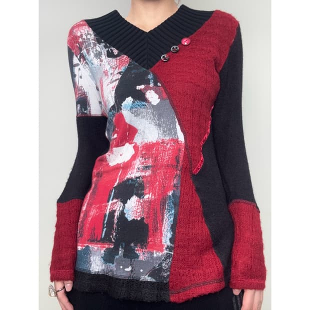 빈티지 오리엔탈 롱슬리브 니트