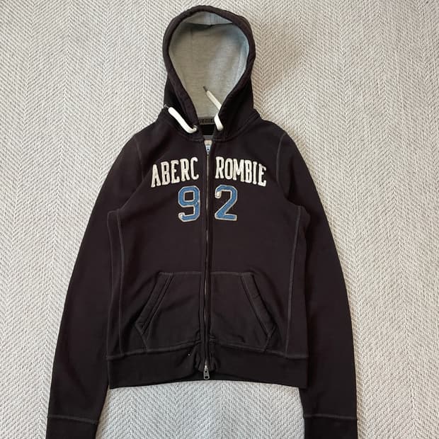 아베크롬비 브라운 후드집업
