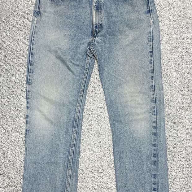 90s 빈티지 리바이스 505 오렌지탭 연청 데님 (실35x31)