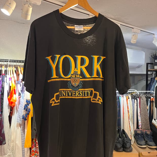 90’s York University 프린팅 티셔츠 XL