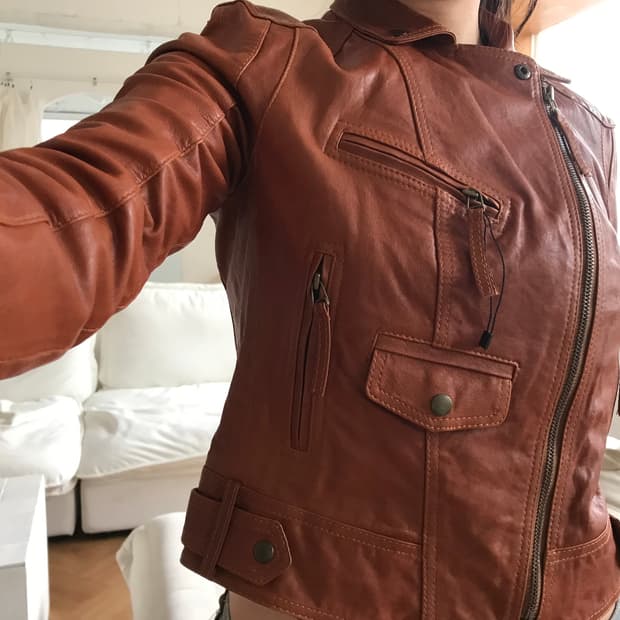 vintage leather jacket
