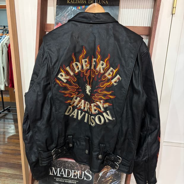 할리데이비슨 플레임 레더 자켓 XL