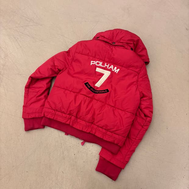 폴햄 빅로고 y2k 양털 패딩