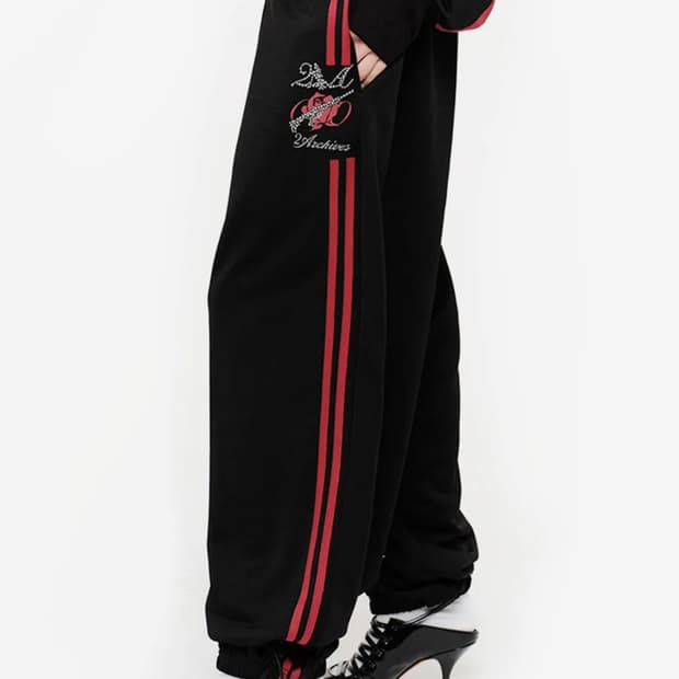 2000archives ROSIE SWEATPANTS (BLACK) 