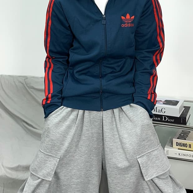 아디다스 유로파 네이비 레드 트랙탑 져지 100