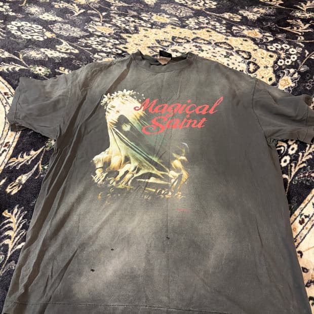 Saint Mxxxxxx 24ss Black Tee xxxl