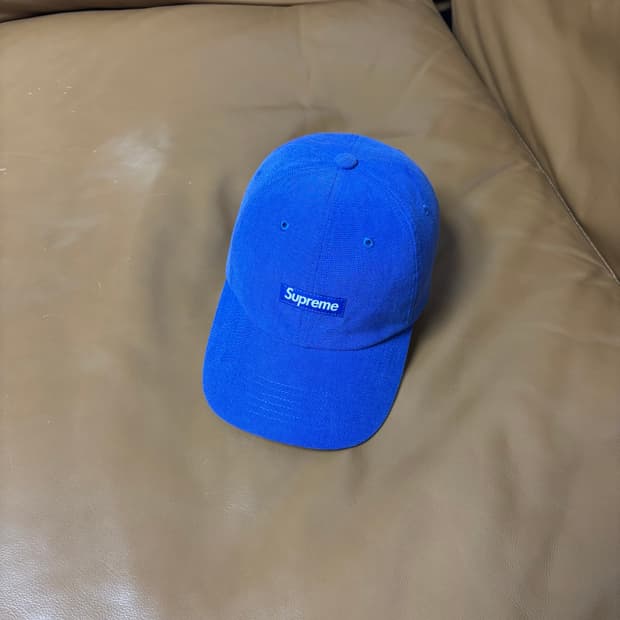 슈프림 6패널 볼캡 모자 코듀라 로얄