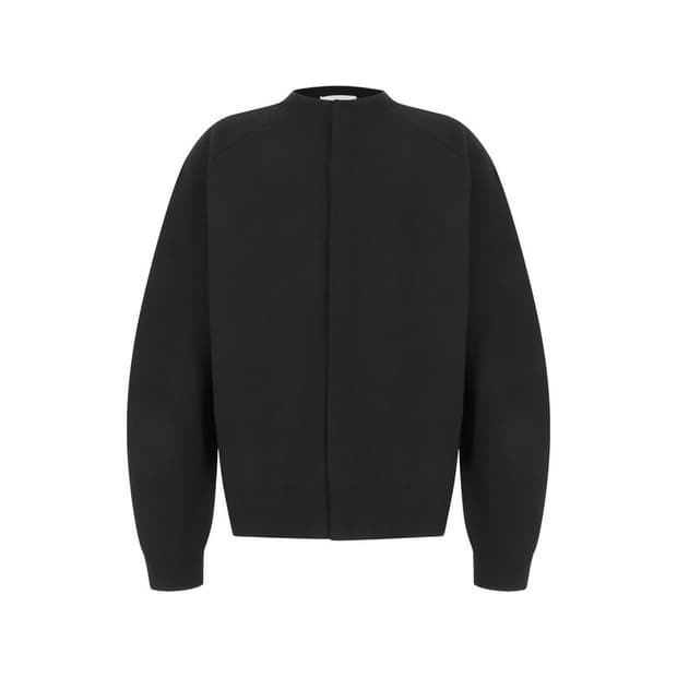 아모멘토 라운디드 슬리브 가디건(블랙 M)