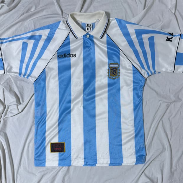아디다스 아르헨티나 축구 국대 96 98 홈 유니폼 마라도나 바티스투타