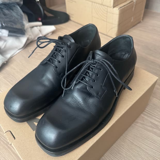 [44] COS 코스  스퀘어토 더비 슈즈 블랙 290