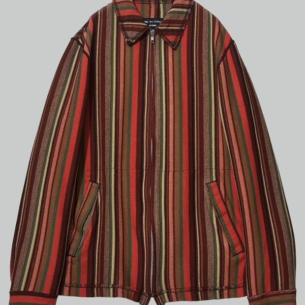 꼼데가르송 옴므 니트 집업 자켓