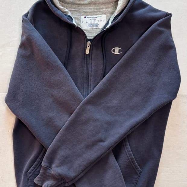 챔피온 네이비 후드집업