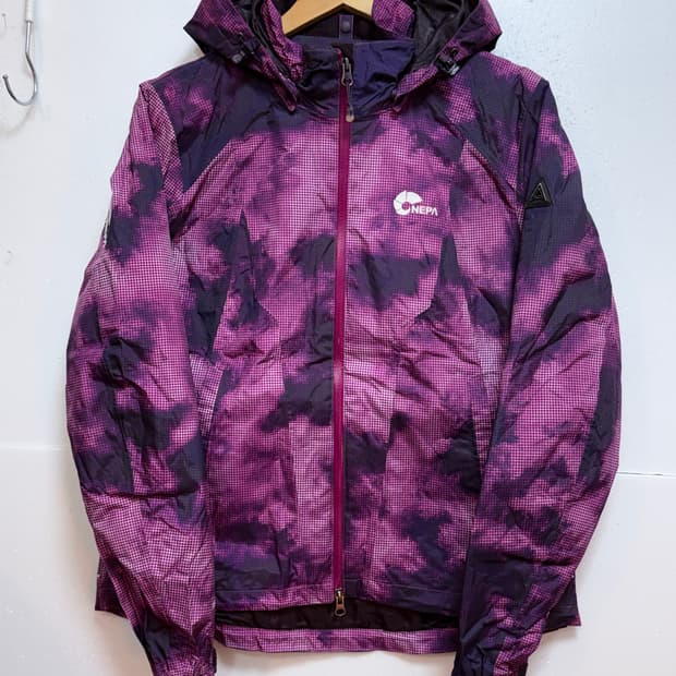 네파 여성 바람막이 자켓 핑크 패턴 90