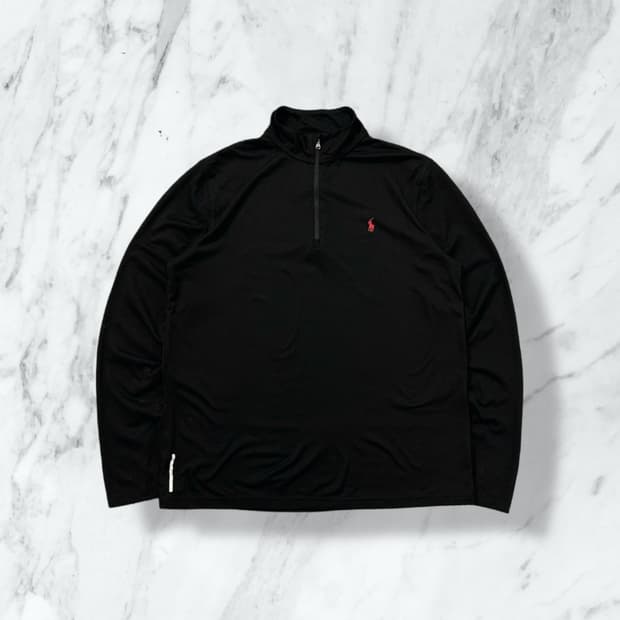 폴로 스포츠 하프집업 슬리브 져지 