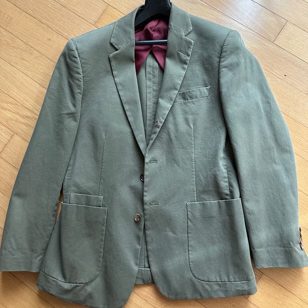 브룩스 브라더스 레드플리스 올리브 자켓 40R