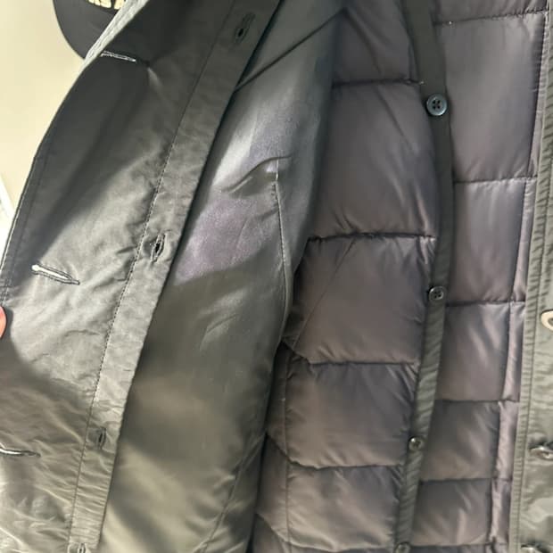 MHL 블랙 코트 (탈부착 패딩 내장)