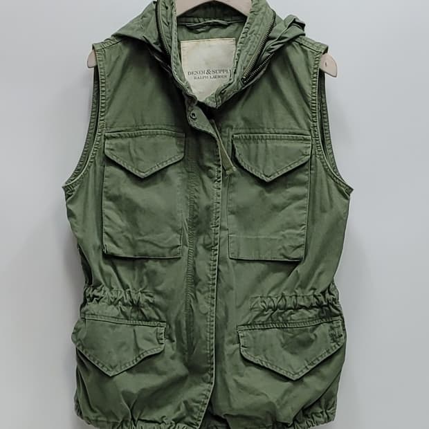 POLO 데님앤서플라이 m65 필드 베스트 / 여 XS 카키
