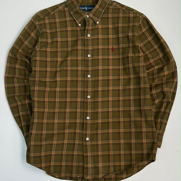 [L] 폴로 랄프로렌 체크 코튼 셔츠