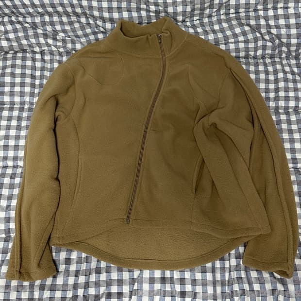 9999아카이브/웨이브 플리스 자켓/베이지 XL