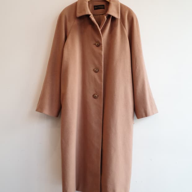 Japan brand 캐시미어100 카멜 여성 롱코트