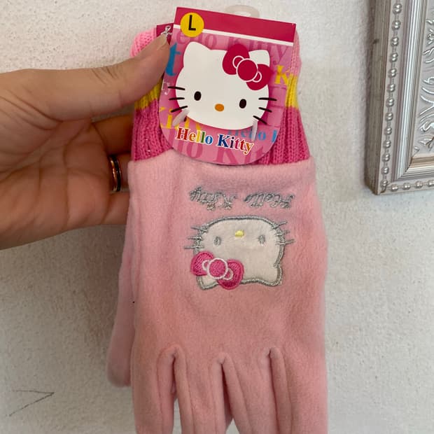 헬로키티 장갑 새상품 라지
