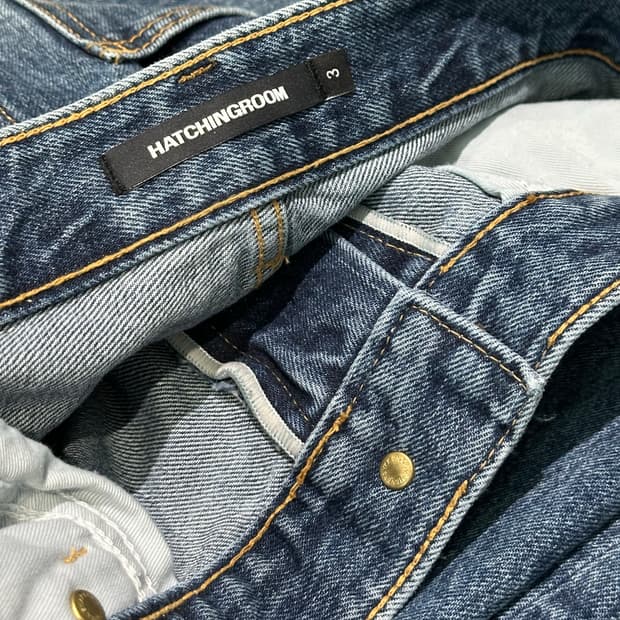 해칭룸 와이드 커브진 블루 3사이즈