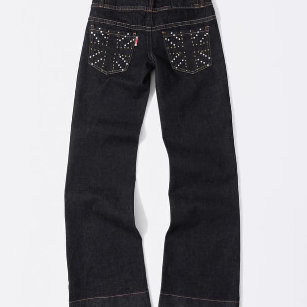 스컬프터 유니온잭 엔지니어드 데님 인디고 m