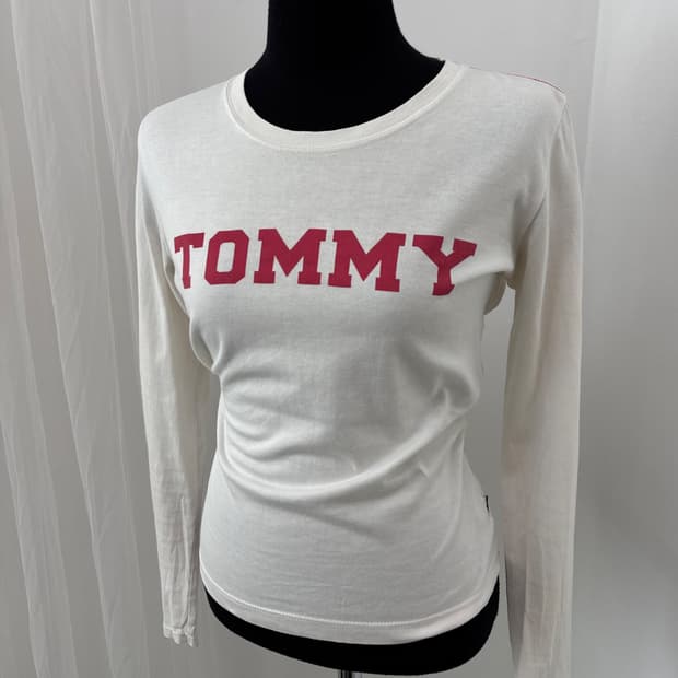 Tommy Hilfiger 타미힐피거 여성 y2k 딱붙 핏 롱슬리브